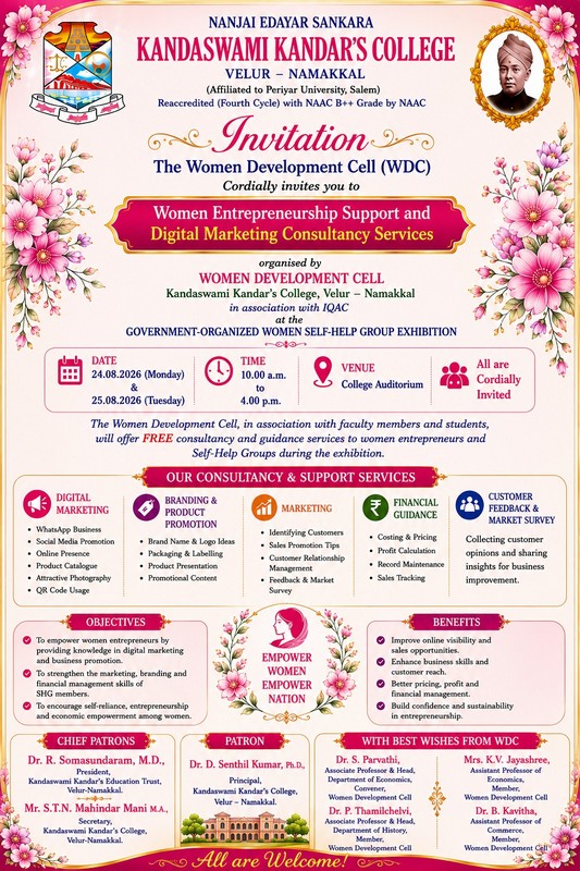 Women Entrepreneurship Support and Digital Marketing Consultancy Programme